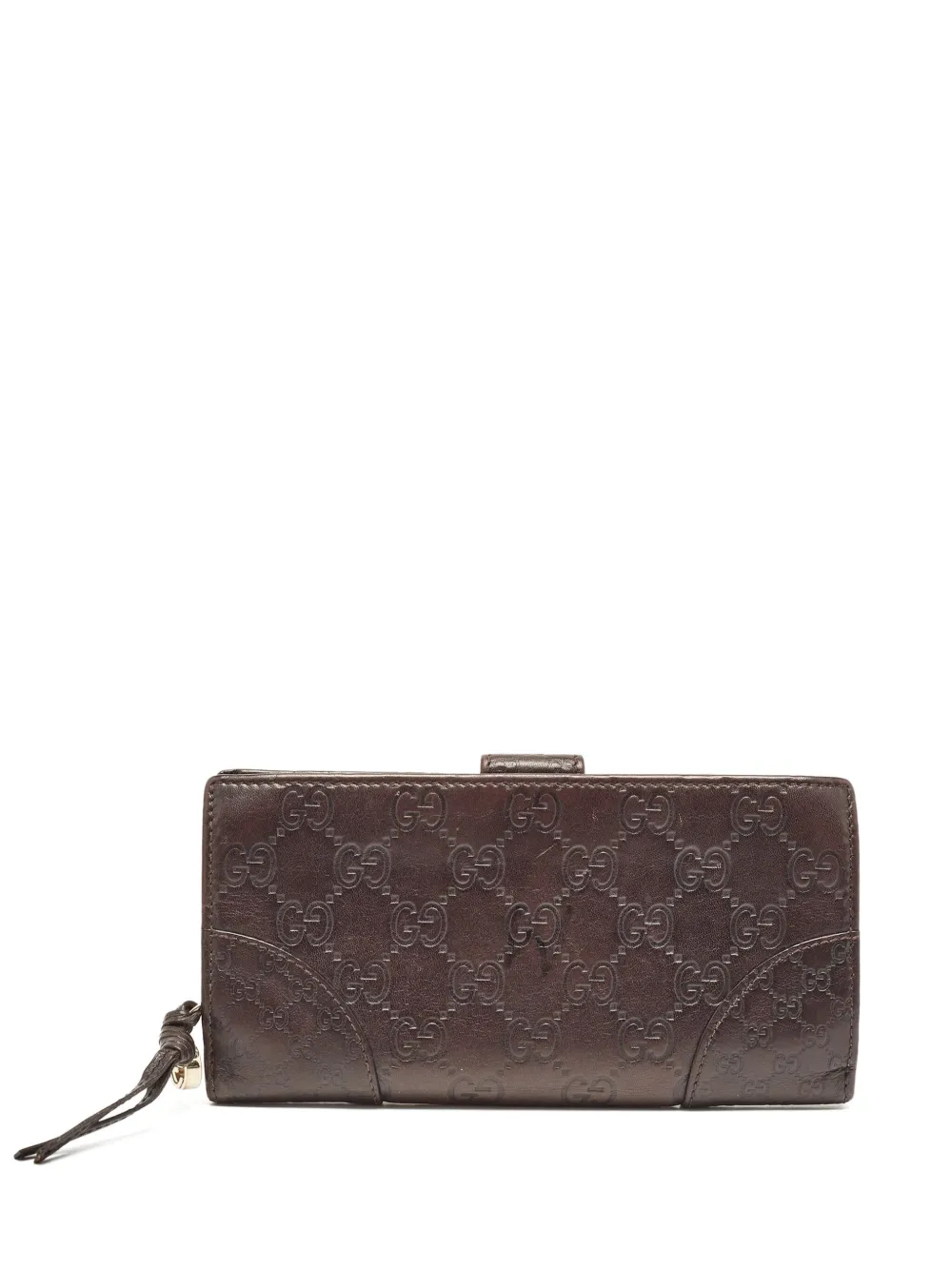 Gucci Pre-Owned Portafoglio Guccissima GG in pelle - Marrone