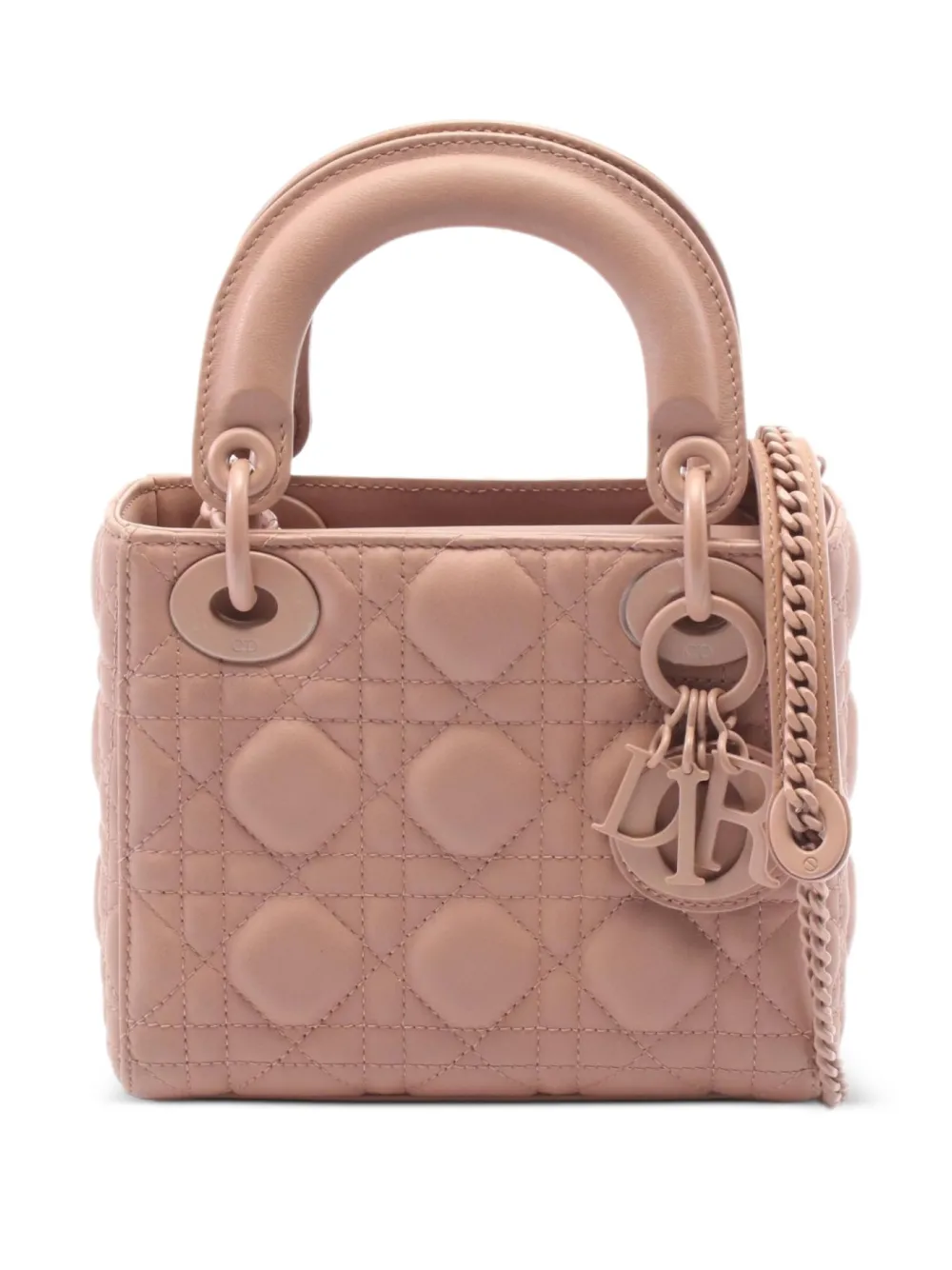 Christian Dior Pre-Owned 2010s mini Lady Dior satchel - Rosa