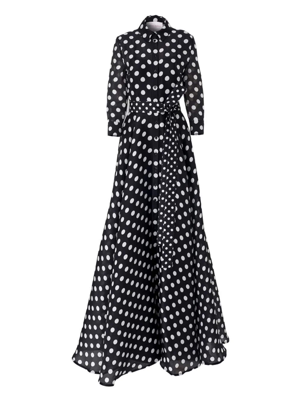 Carolina Herrera polka dot-pattern maxi dress - Nero