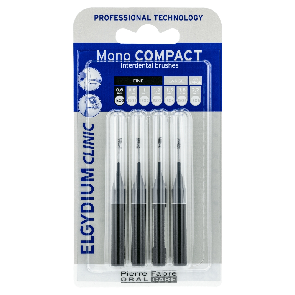 Elgydium Clinic Mono Compact 0 Spazzolino interdentale Nero
