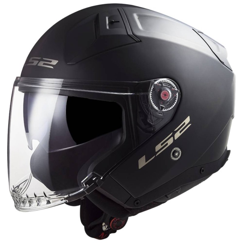 Casco Jet Ls2 OF603 Infinity II Solid Nero Opaco XL