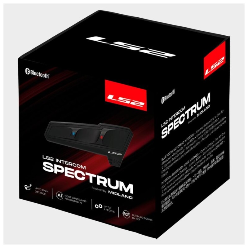 Interfono Casco Ls2 Intercom Spectrum Midland Singolo