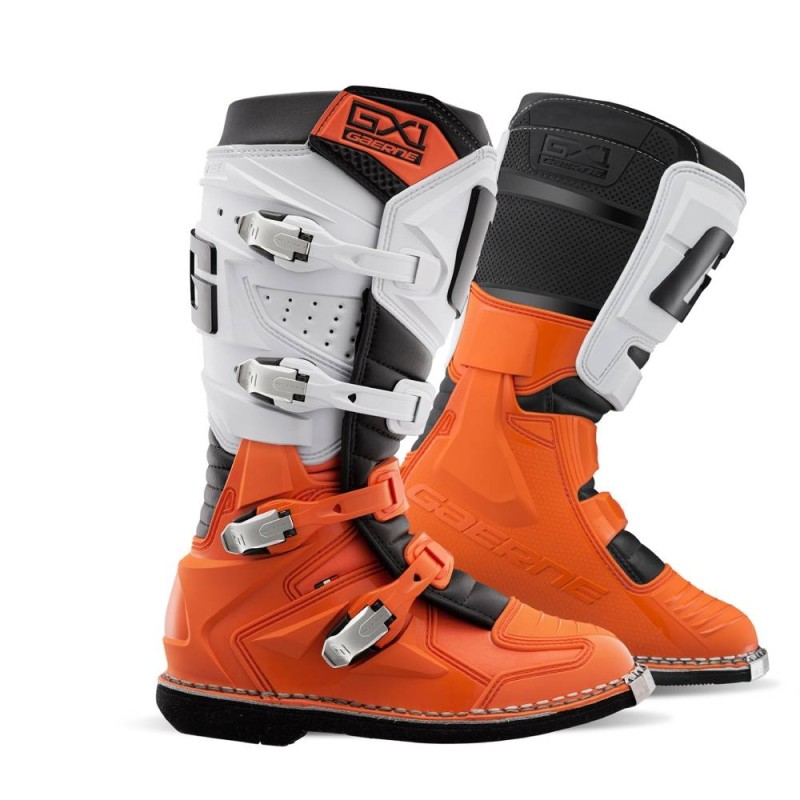 Stivali Moto Gaerne Gx1 Arancione Bianco 47