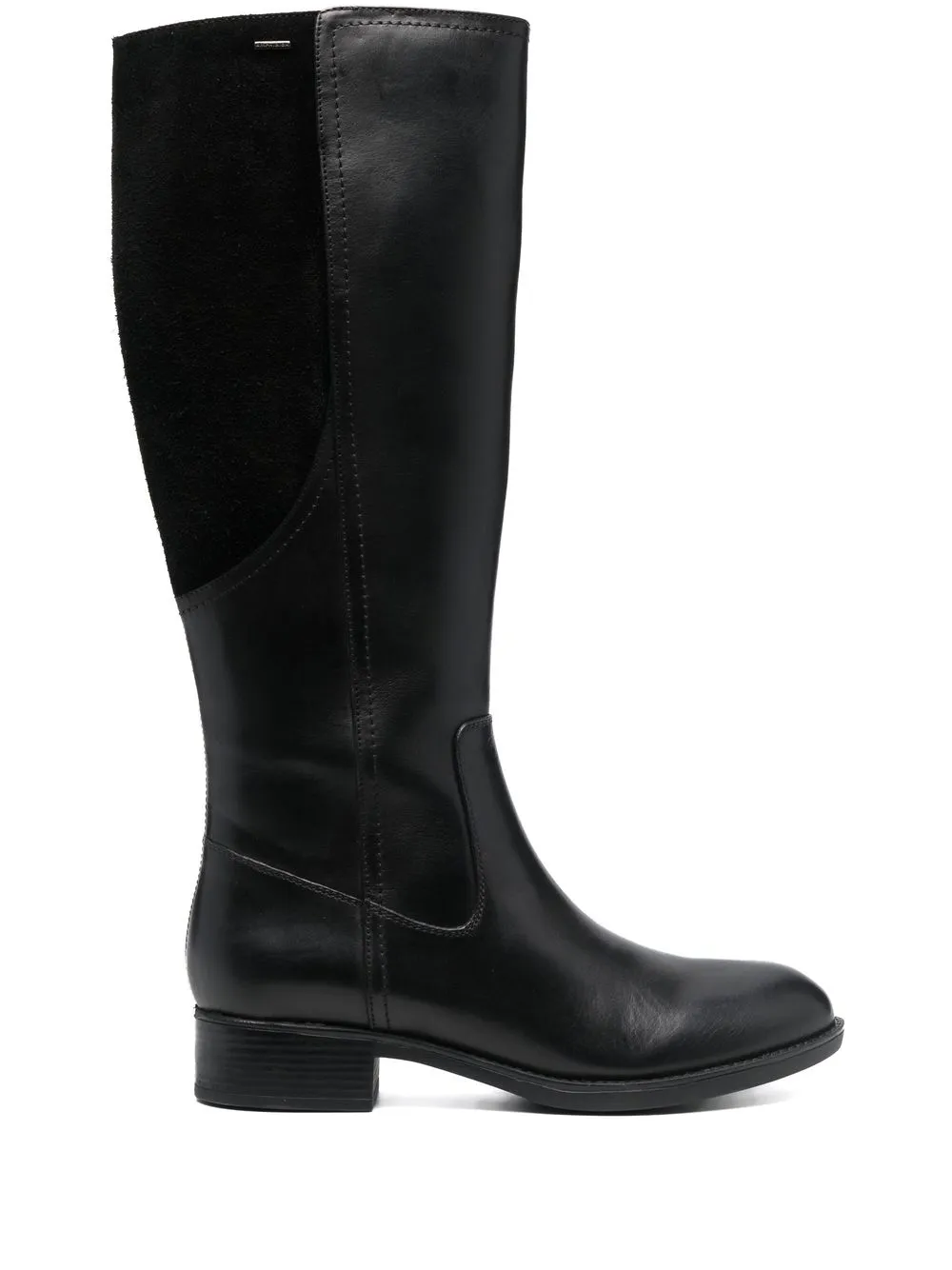 Geox Stivali Felicity in pelle - Nero