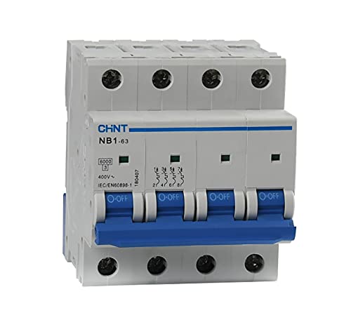 Chint 51409 Nb1-63/C25-4P-6-Interruttore Magnetotermico 4P 25A Curva C 6Ka 18040