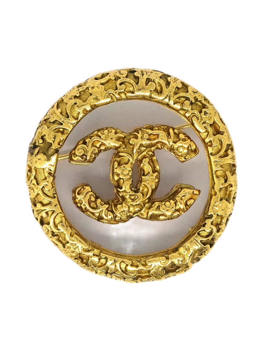 CHANEL Pre-Owned 1993 Medallion brooch - Oro