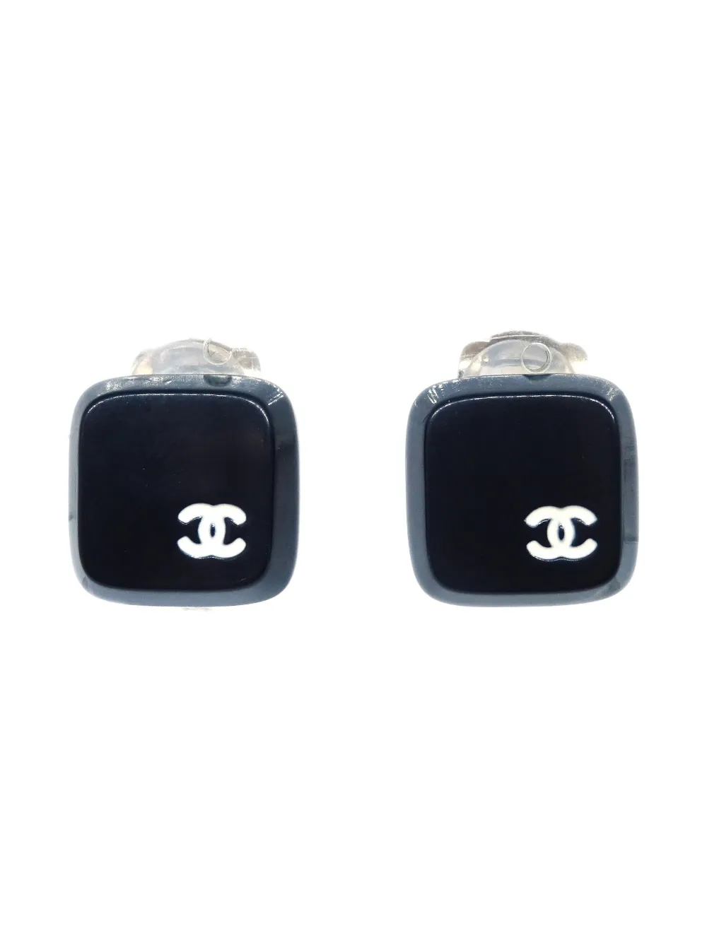 CHANEL Pre-Owned 2000 Square earrings - Argento