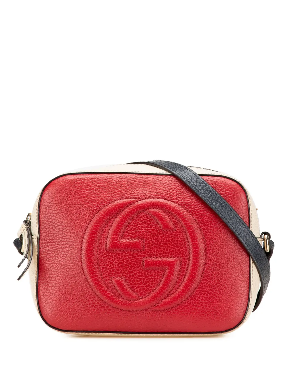 Gucci Pre-Owned 2000-2015 Small Tricolor Leather Soho Disco crossbody bag - Rosso