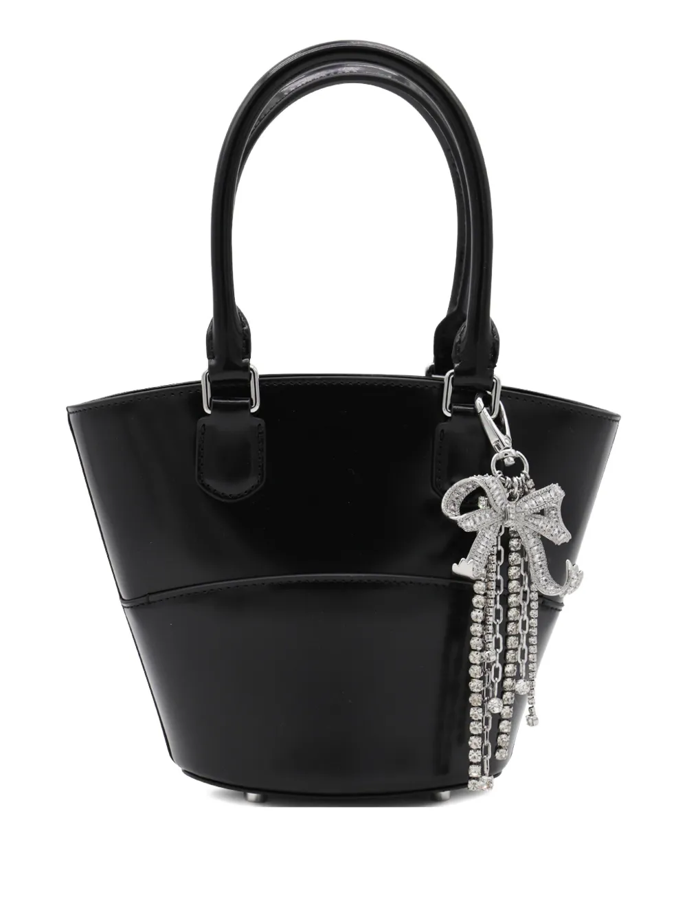 Self-Portrait patent bucket bag - Nero