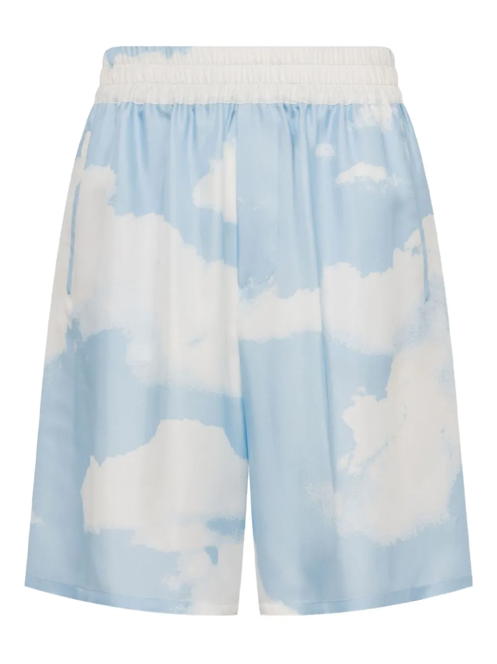 Moschino cloud-print shorts - Blu
