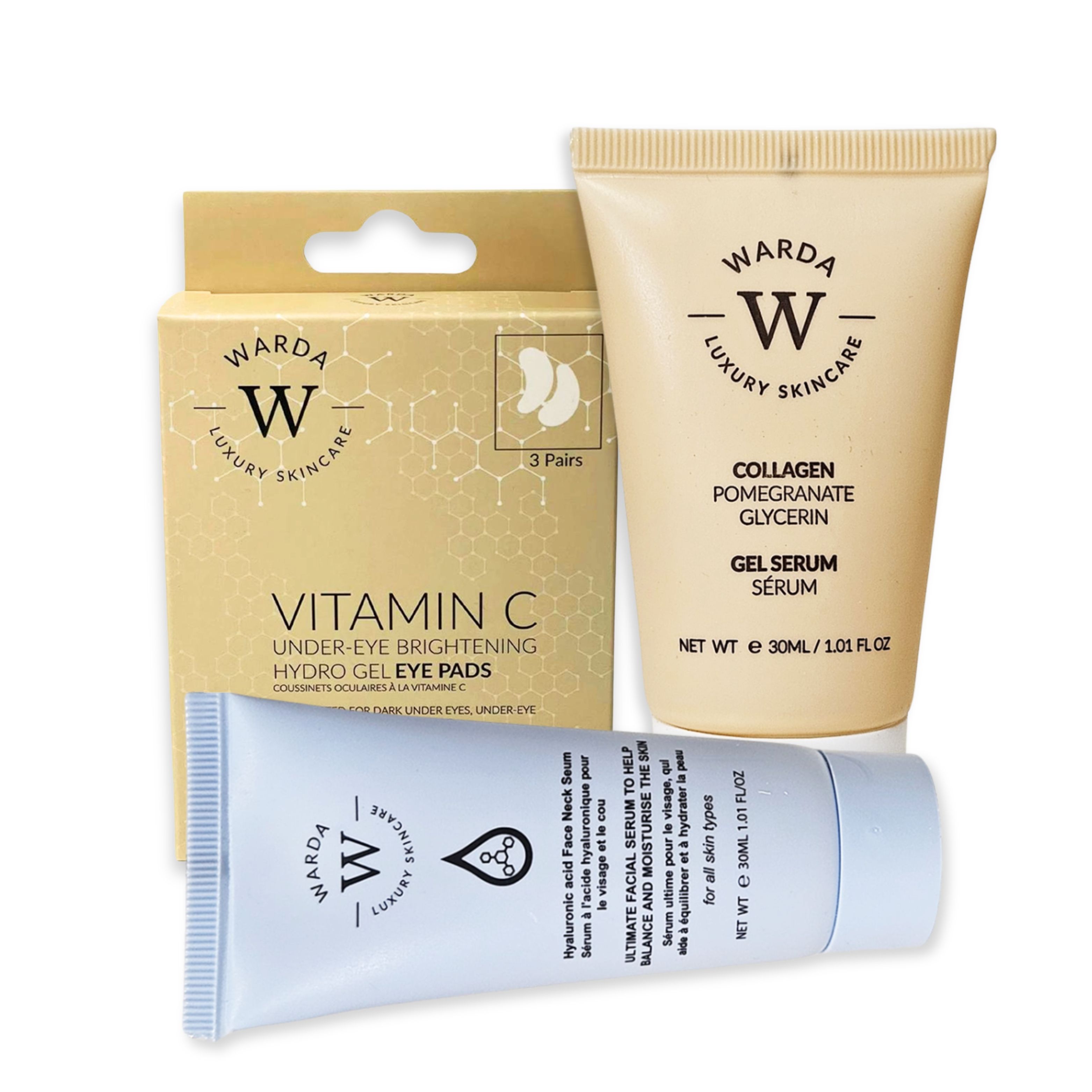 Warda skincare CCOLLAGEN GEL SERUM 30ml+HYDRO GEL+ siero viso collo 30
