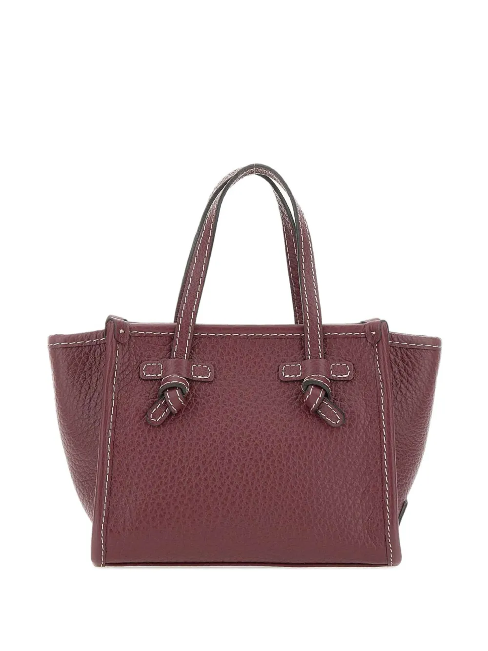 MARCELLA CLUB Miss Marcella knotted mini tote bag - Rosso