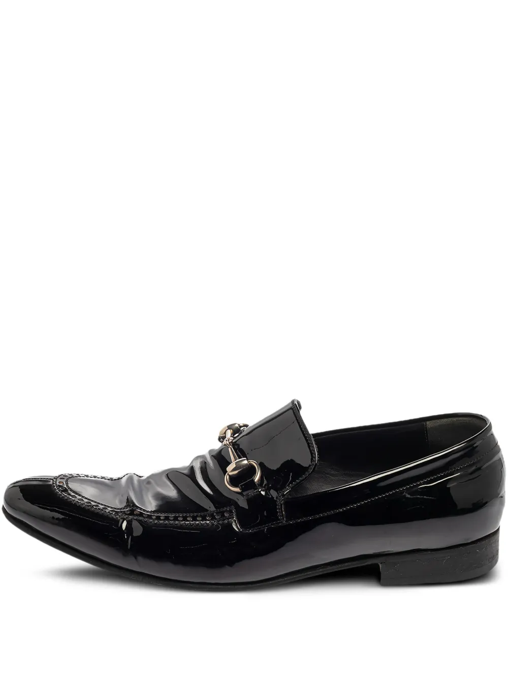 Gucci Pre-Owned Horsebit leather loafers - Nero