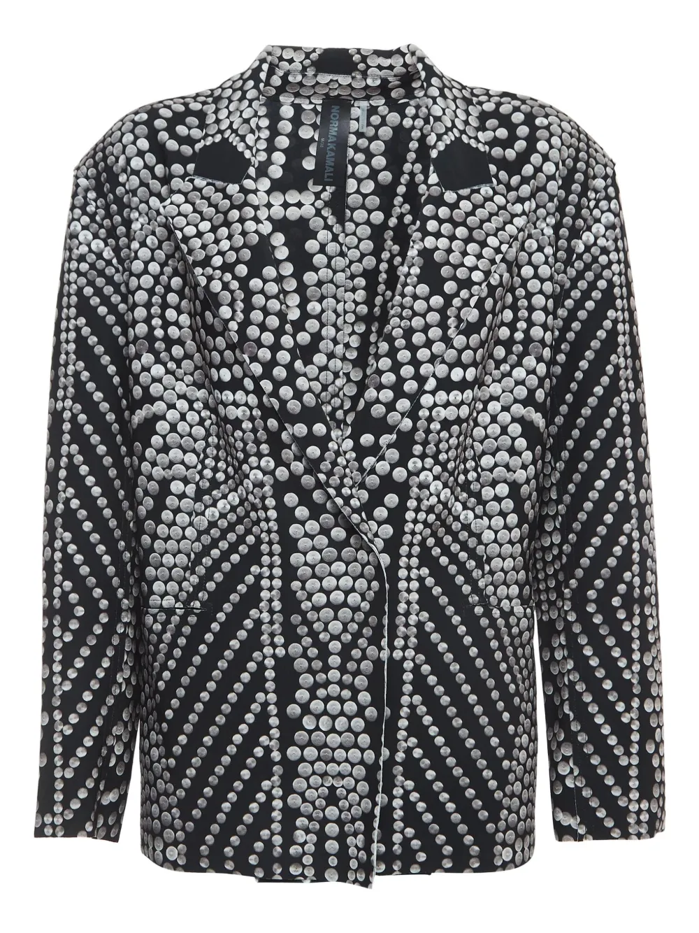 Norma Kamali Vintage Blazer con decorazione - Nero