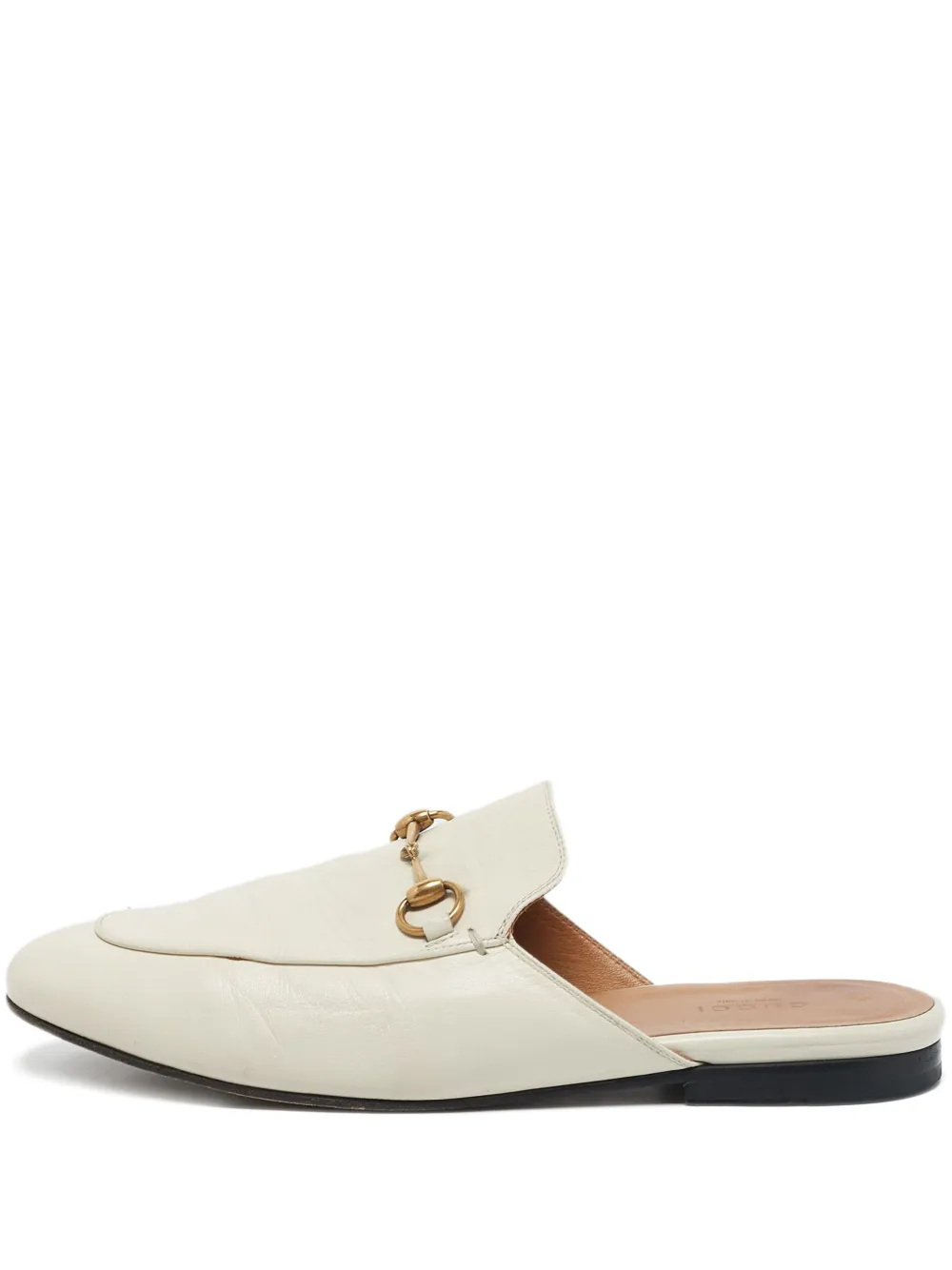 Gucci Pre-Owned Mules con morsetto - Bianco