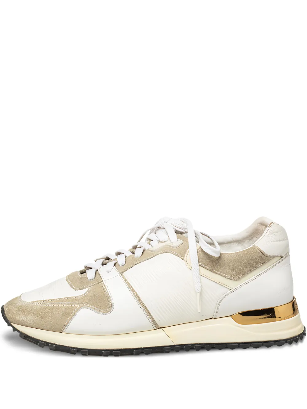 Louis Vuitton Pre-Owned Sneakers Run Away con inserti in pelle scamosciata - Bianco
