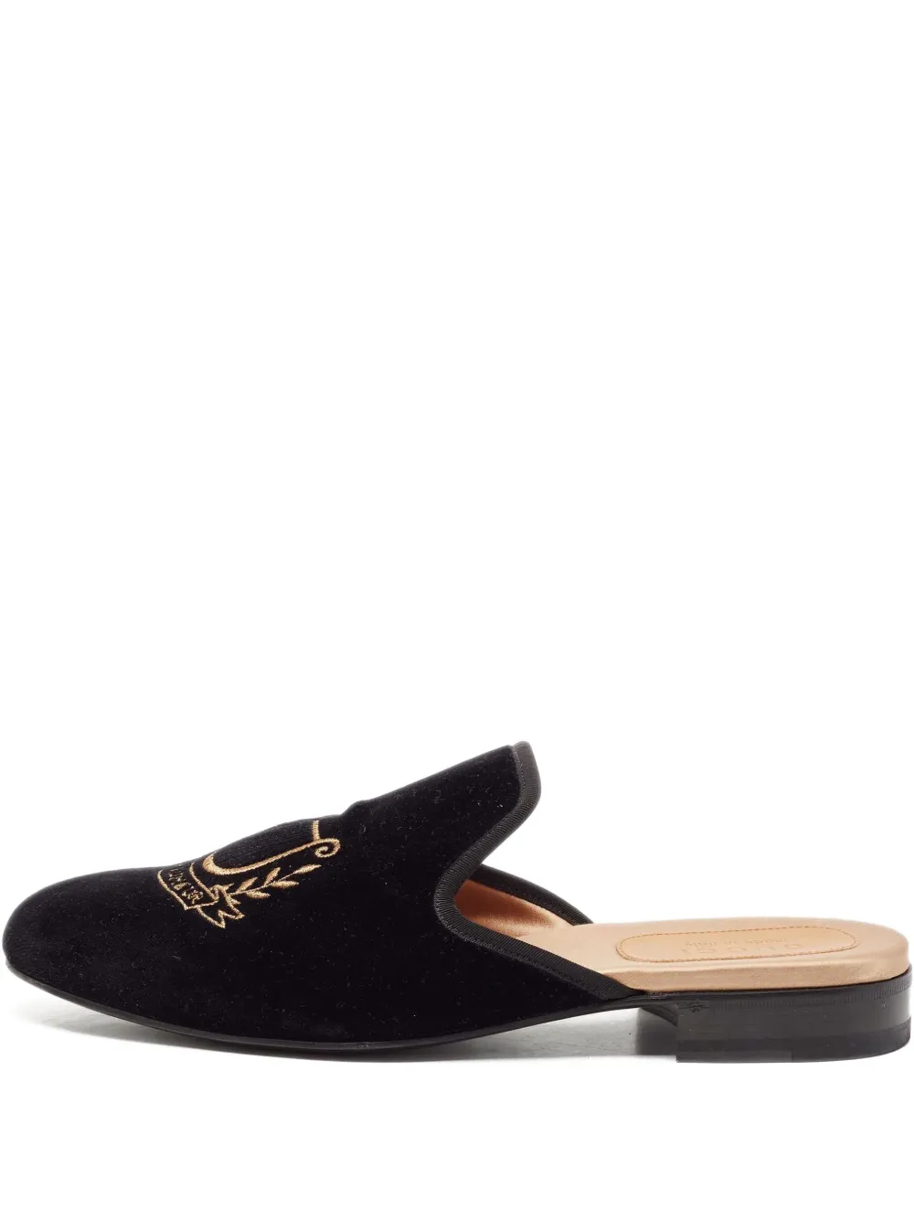 Gucci Pre-Owned Mules con ricamo - Nero
