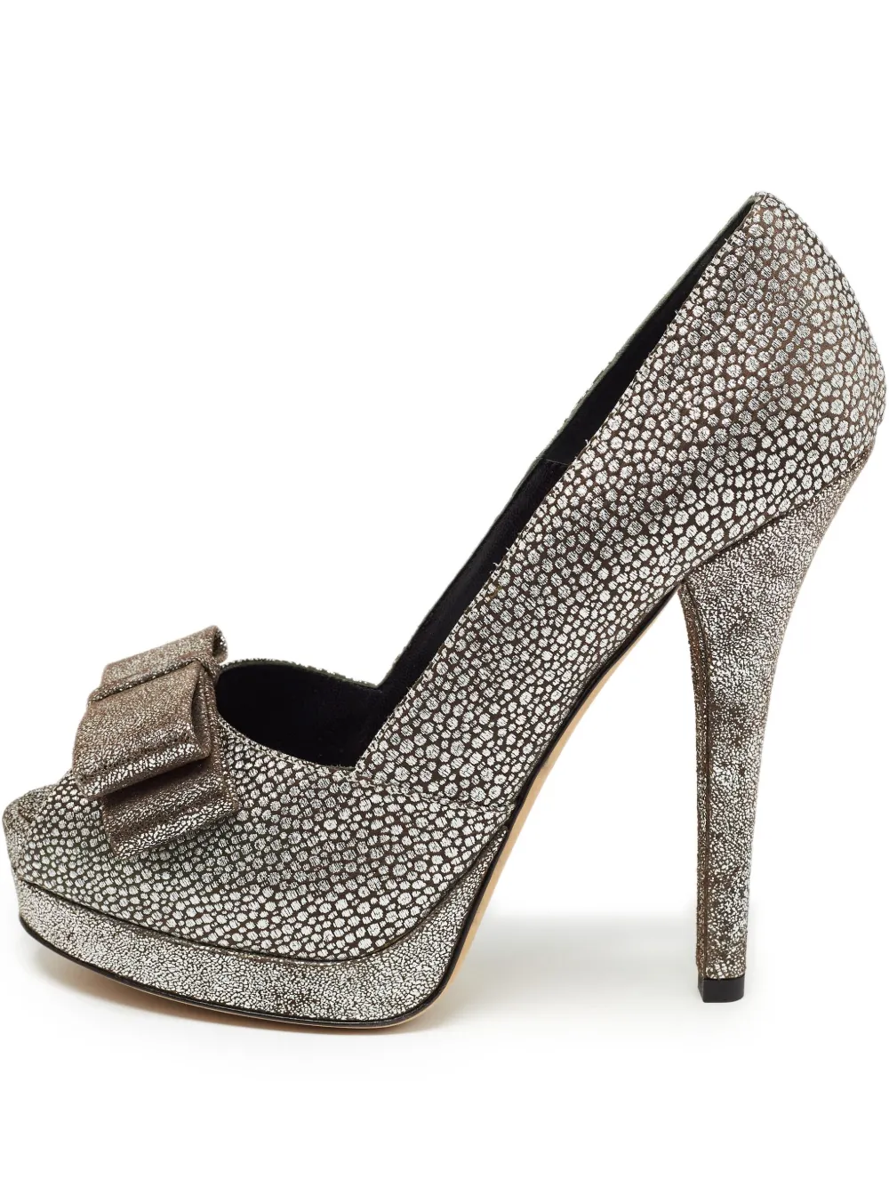 Fendi Pre-Owned Pumps con fiocco Vara - Argento
