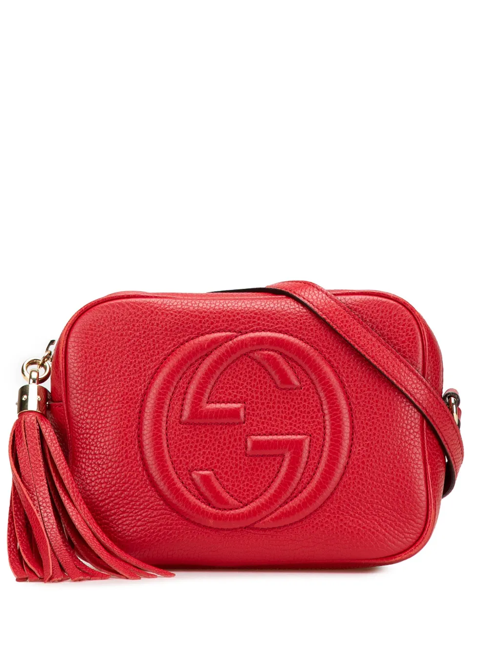 Gucci Pre-Owned 2000-2015 Leather Soho Disco crossbody bag - Rosso