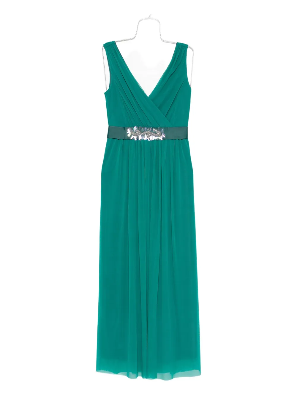 Pennyblack belted V-neck dress - Verde