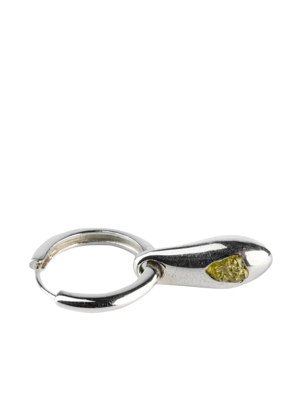 Parts of Four teardrop-shaped hoop earrings - Argento