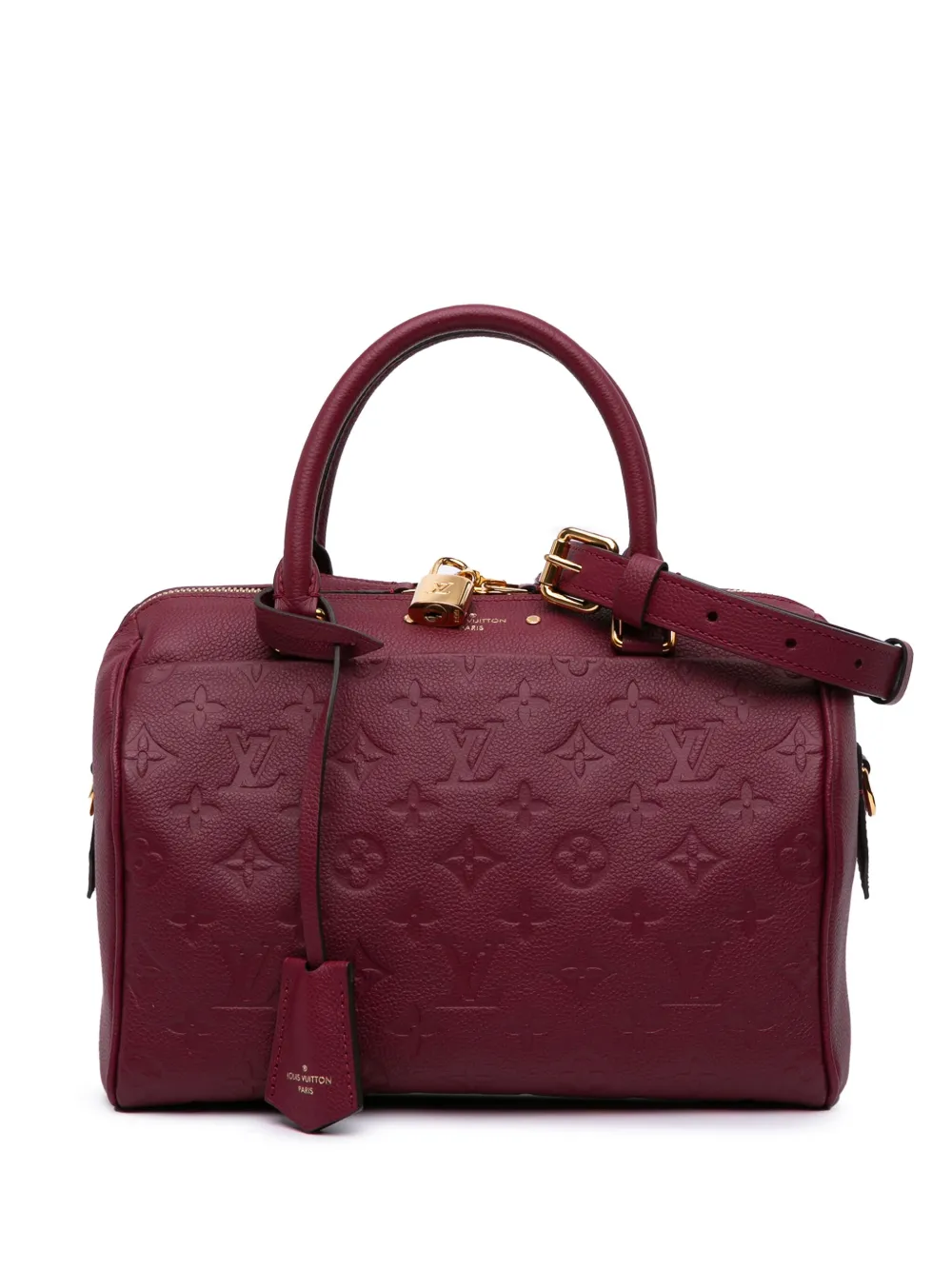 Louis Vuitton Pre-Owned 2017 Monogram Empreinte Speedy Bandouliere 25 satchel - Rosso