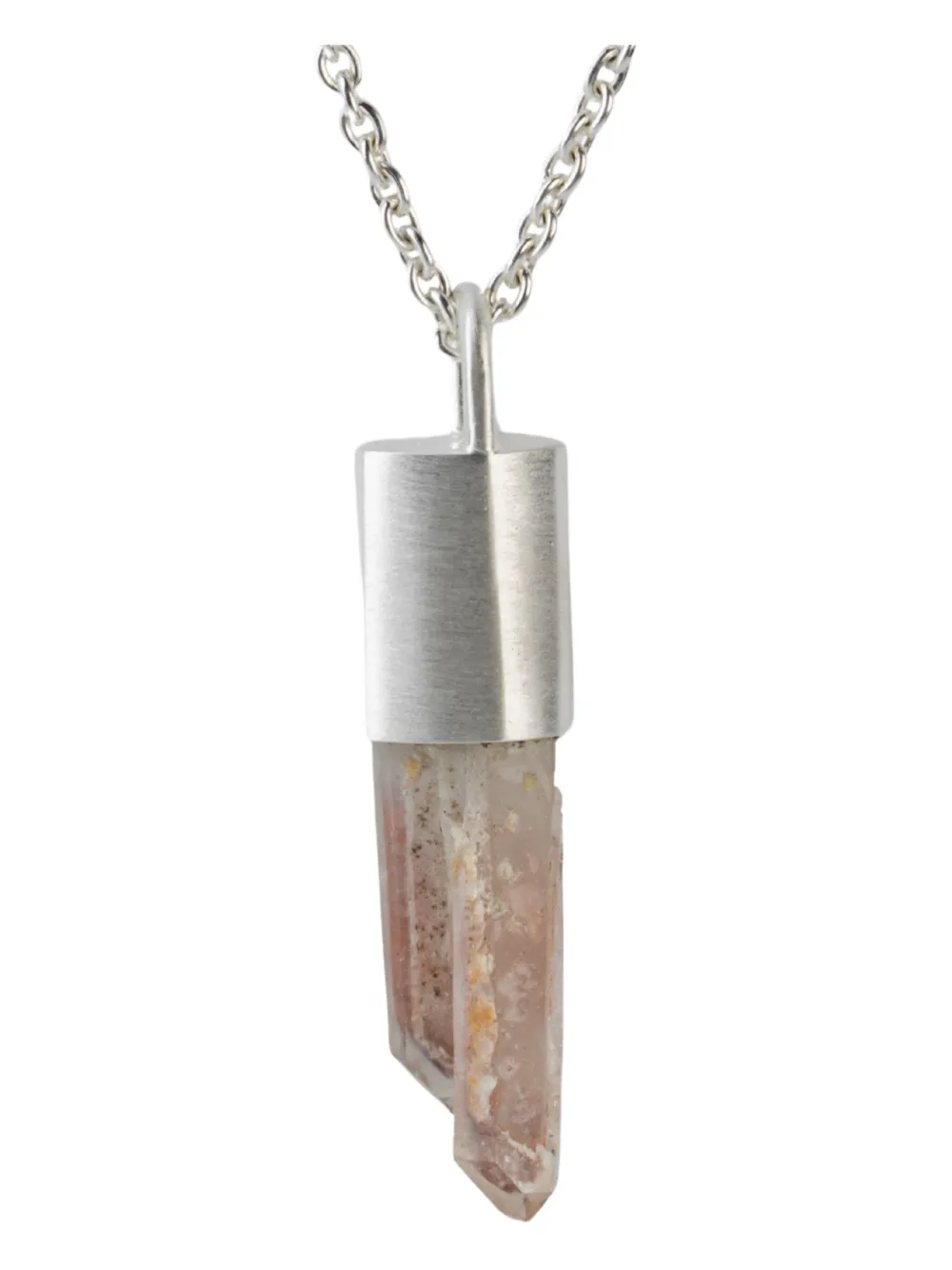 Parts of Four iron-quartz necklace - Argento