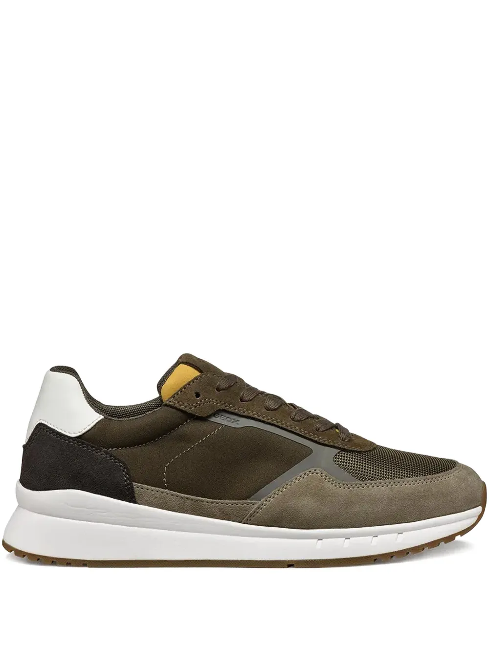 Geox Branthon panelled sneakers - Marrone
