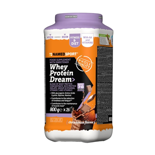 NamedSport Whey Protein Dream Gusto Choco Mousse 800 G – Proteine Concentrate