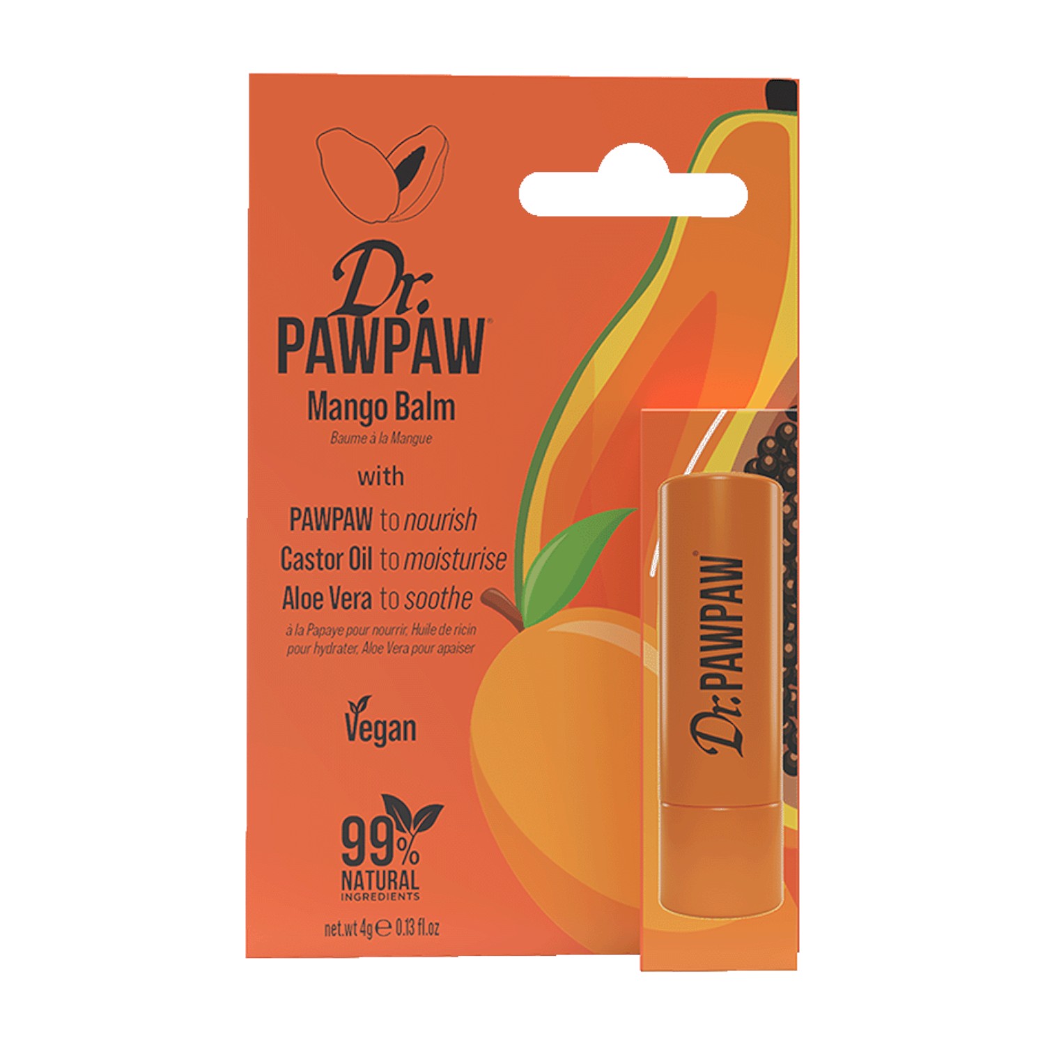 Dr. PAWPAW Balsamo labbra Twist Up, Mango