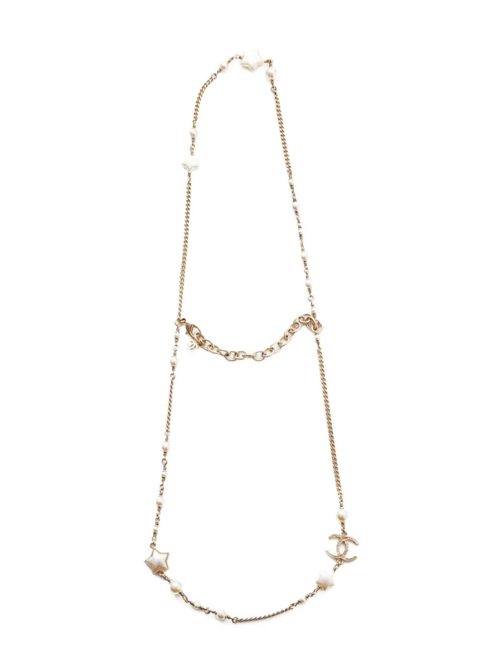 CHANEL Pre-Owned 2017 CC Mark star necklace - Oro