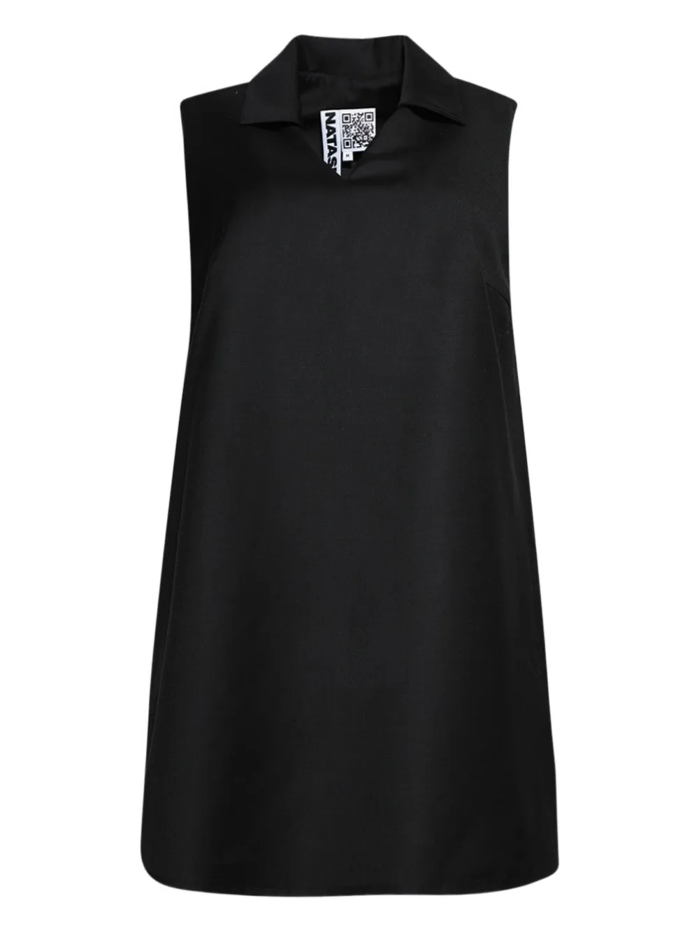 Natasha Zinko sleeveless collared dress - Nero