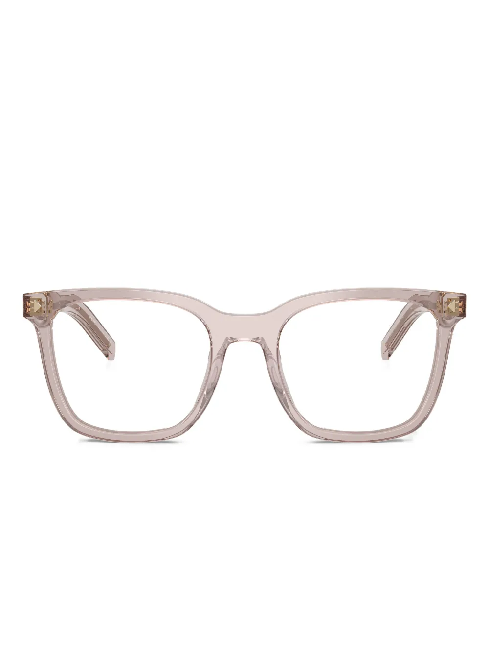 Prada Eyewear square-framed glasses - Toni neutri