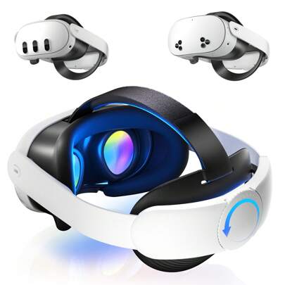 Cinturino regolabile di fascia alta per sostituzione del visore VR Meta Quest 3S