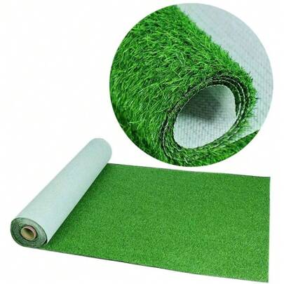 Tappeto in erba artificiale, base per frutta, mensola in plastica con prato sintetico, tappetino antiscivolo, prato sintetico per balcone, decorazione