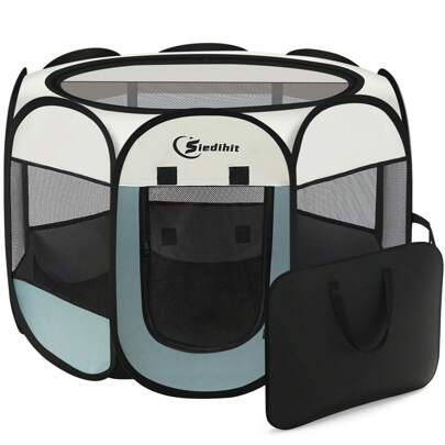 1 pezzo Recinto da gioco per cani e gatti, tenda da interno per cuccioli e animali domestici piccoli, recinto pieghevole e portatile per cani/gatti/co