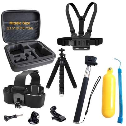 Accessori treppiede per GoPro Hero 13, 12, 11, 10, 9, supporto galleggiante, bastone selfie, GoPro 8, 7, 6, 5, 4, per DJI OSMO Action 5Pro, 4, 3, Inst