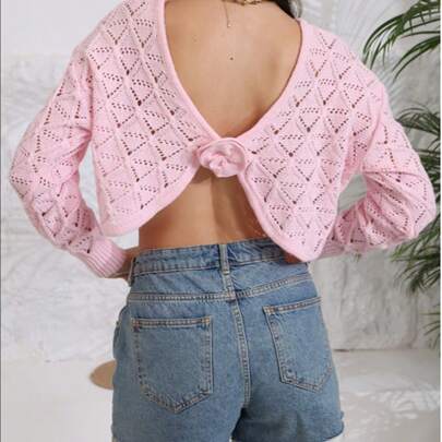 Top a fiori reversibile Kitri rosa antico, camicetta morbida e delicata, versatile con perforazioni, adatta per la primavera