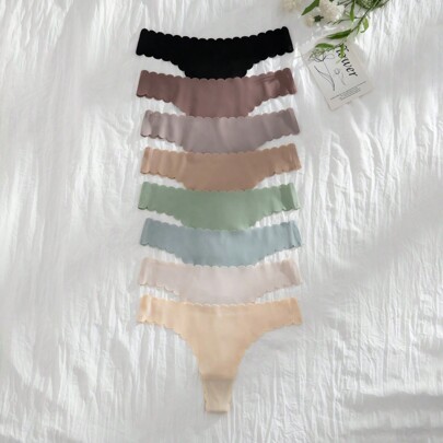 Set da 8 perizomi sexy e comodi senza cuciture, mutande senza cuciture