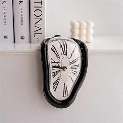Orologio da parete fuso surreale in stile Salvador Dali a scorrimento silenzioso, orologio da parete fuso in stile Salvador Dali per decorazione di ca