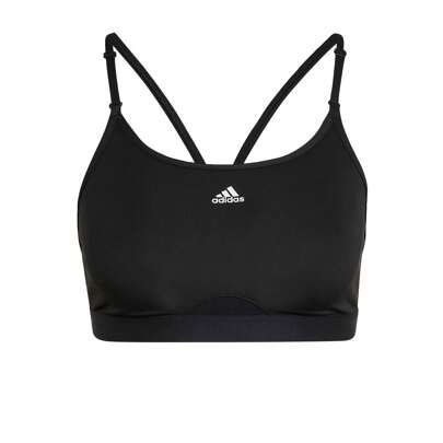Aeroreact Training Light Support Workout Bra, Reggiseno Sportivo Donna, Black, 2Xl A-C