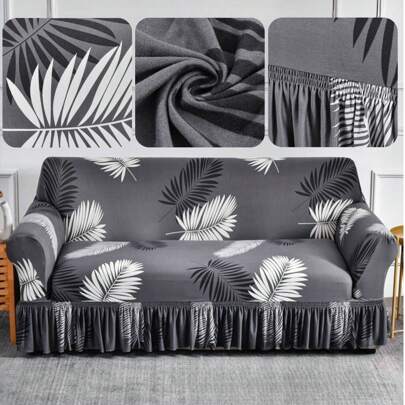 1 Coperta elastica morbida stampata per divano, fodra per divano 1 posto, 2 posti, 3 posti, 4 posti, realizzata in seta di latte, antiscivolo, adatta
