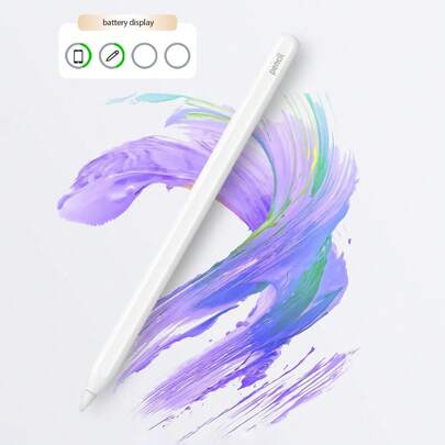 Penna stilo Seconda generazione per iPad con ricarica senza fili magnetica, Apple Pen con riconoscimento del palmo, Apple Pen compatibile con (2018-20