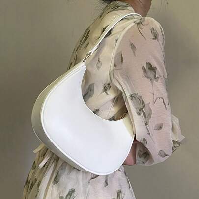 Borsa hobo minimalista monocolore
