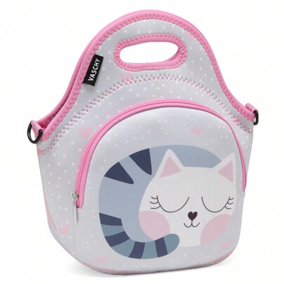 VASCHY Borsa Termica, Borse Frigo Piccola Borsa Pranzo con Tracolla Borse porta Alimenti Bambini Borse da Picnic Bambino Scuola,Picnic