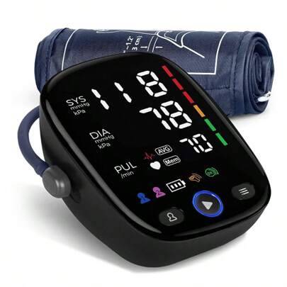 Grande bracciale 2X120 Memory Digital Automatic Upper Arm Electronic Blood Pressure Monitor Electric Sphygmomanometer senza voce