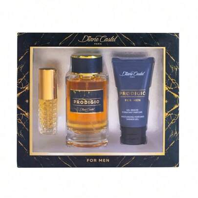 Ispirato da La Nuit de l'Homme - Prodigio set da 3 pezzi 100ML+50ML+10ML Eau de Parfum da uomo