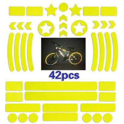 42 adesivi per biciclette, catarifrangenti per biciclette, catarifrangenti per biciclette, adesivi catarifrangenti per motociclette, adesivi catarifra