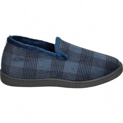 Ciabatta Chiusa Calzados Roal da Uomo – Ciabatta a Quadretti Blu Navy – Ciabatta senza chiusure – Comoda e Leggera – Modello R12269