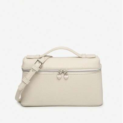 Borsa a mano da donna stile vintage Rimowa, in finto tessuto intrecciato a motivo di struzzo, giallo, semplice e adatta per lavoro, festa e viaggio, c